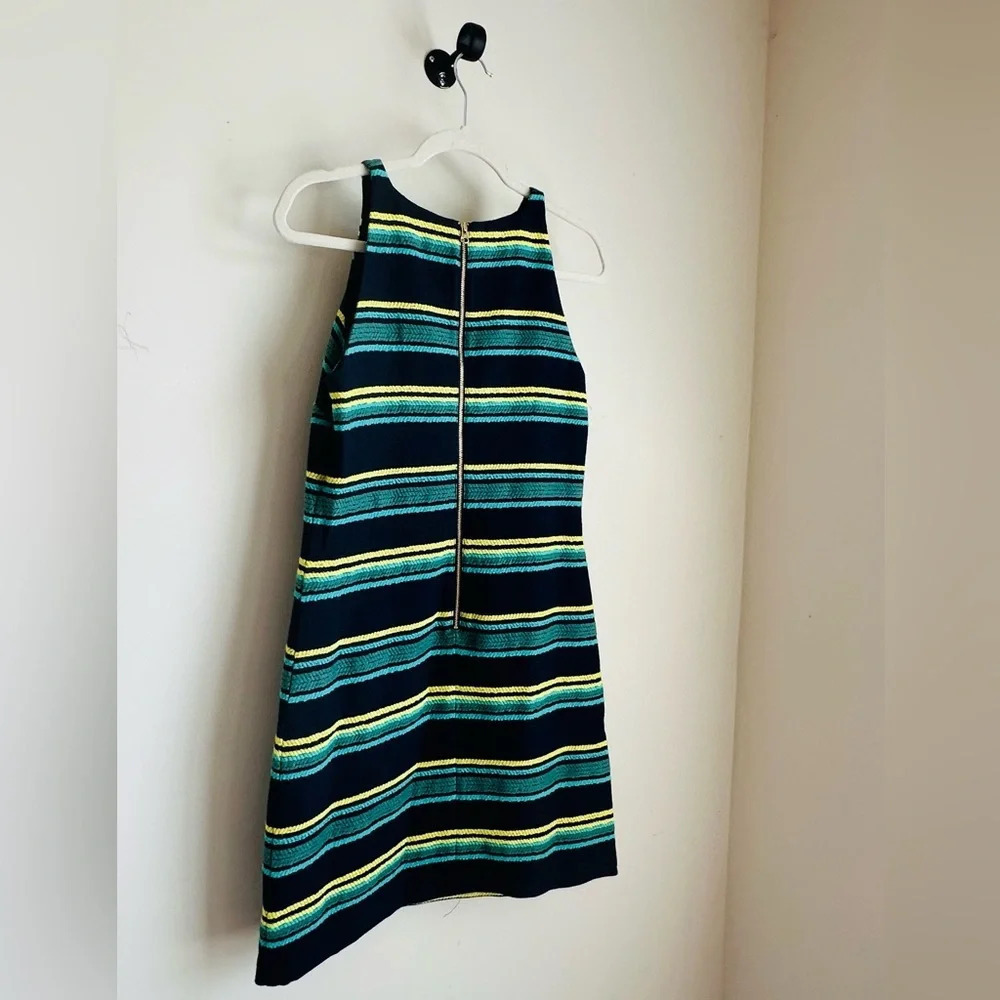 Vineyard Vines Deep Bay Striped Jacquard Shift Dress - Size 4 - Picture 8 of 12